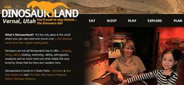 Visit Dinosaurland web design