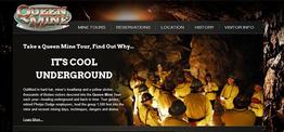Queen Mine Tour web design