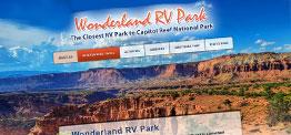 Wonderland RV Park web design