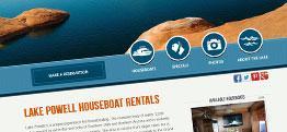 Lake Powell Houseboat Rentals web design
