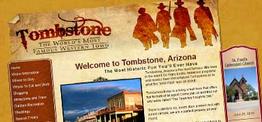Tombstone Chamber of Commerce web design